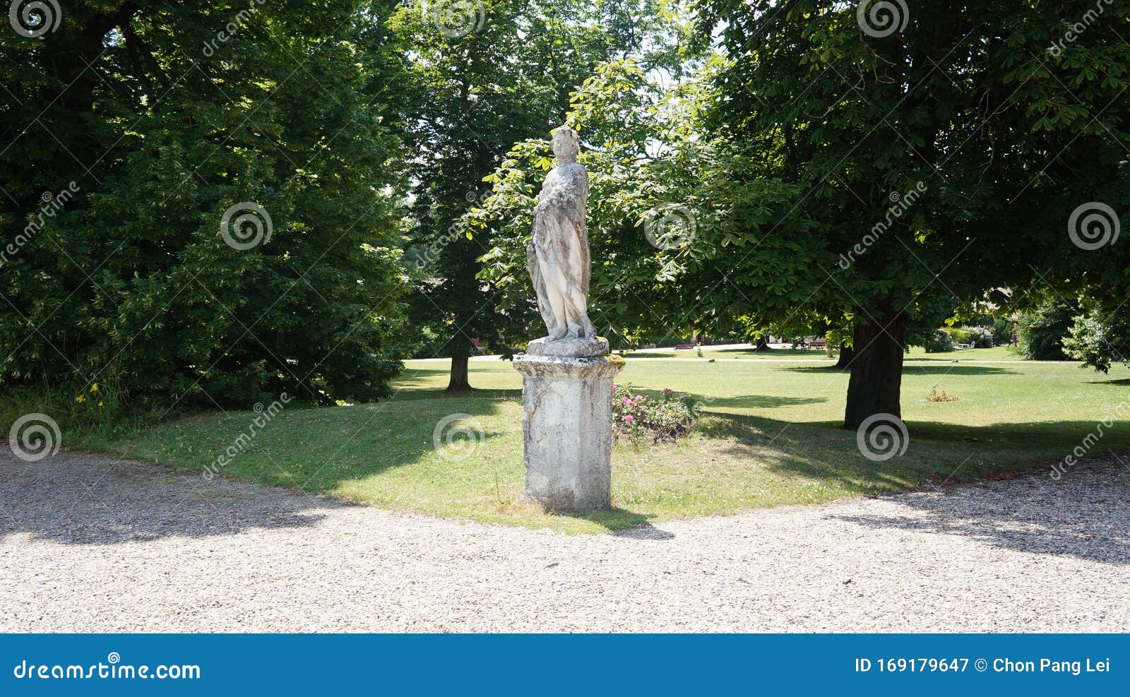A sculpture in a vineyard stock image. Image of france 169179647