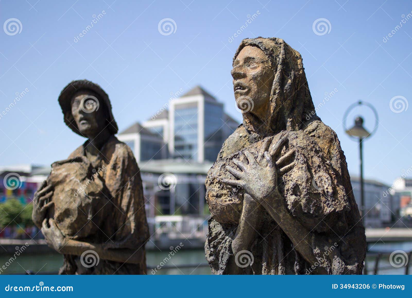 Sculptures En Famine, Dublin, Irlande. Photo éditorial Image du sorbe