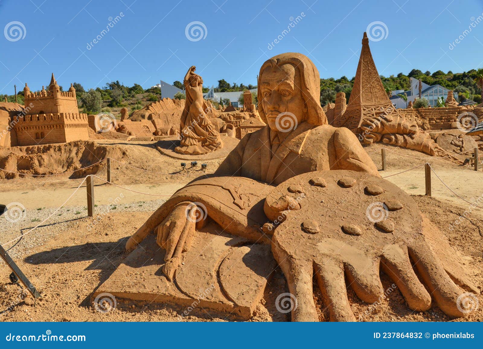 The Sculptures of Sand City in Lagoa, Portugal Editorial Photography ...
