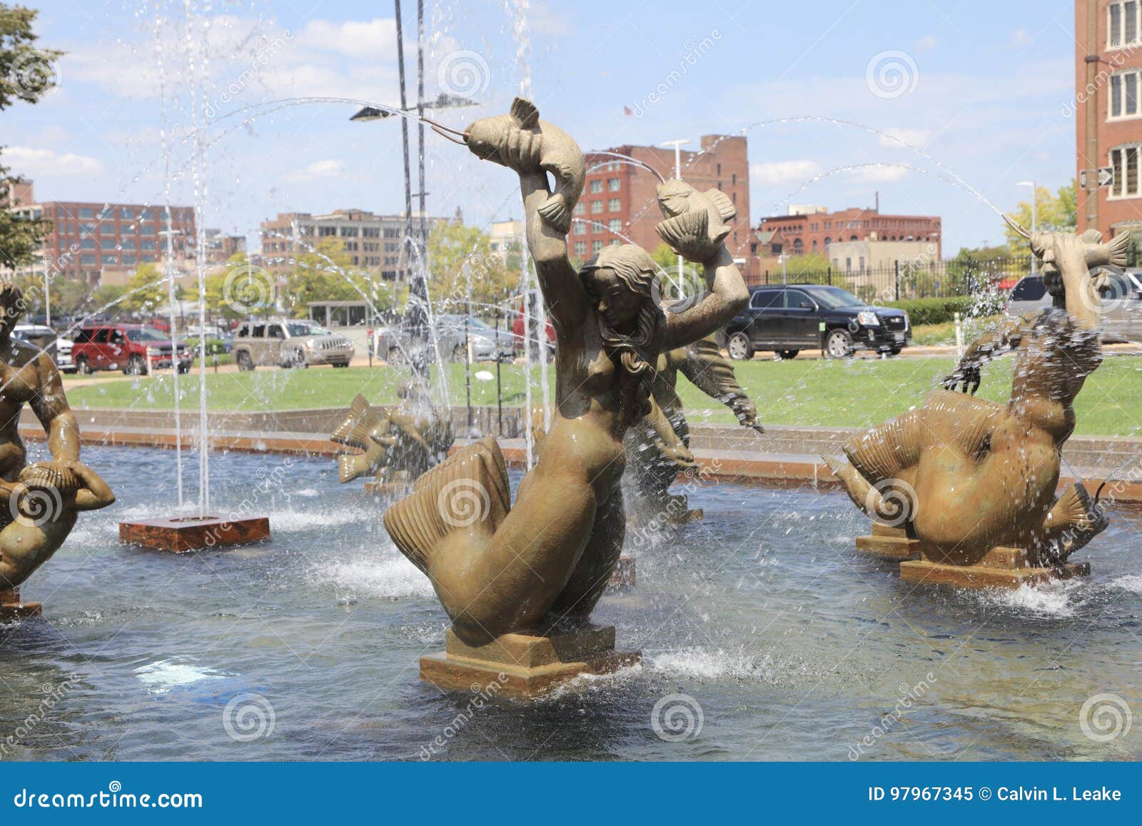 Sculptures Work Of The Artist Carl Milles, St. Louis Missouri Editorial Image - Image of figure ...