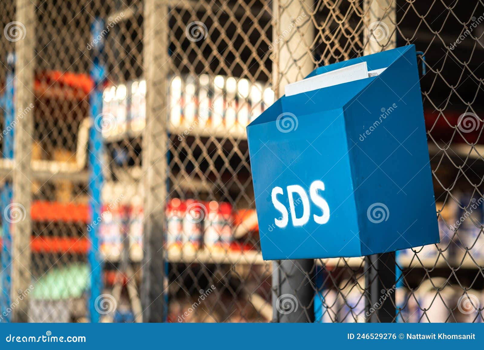 `sds` safety data sheet container box - industrial equipment.