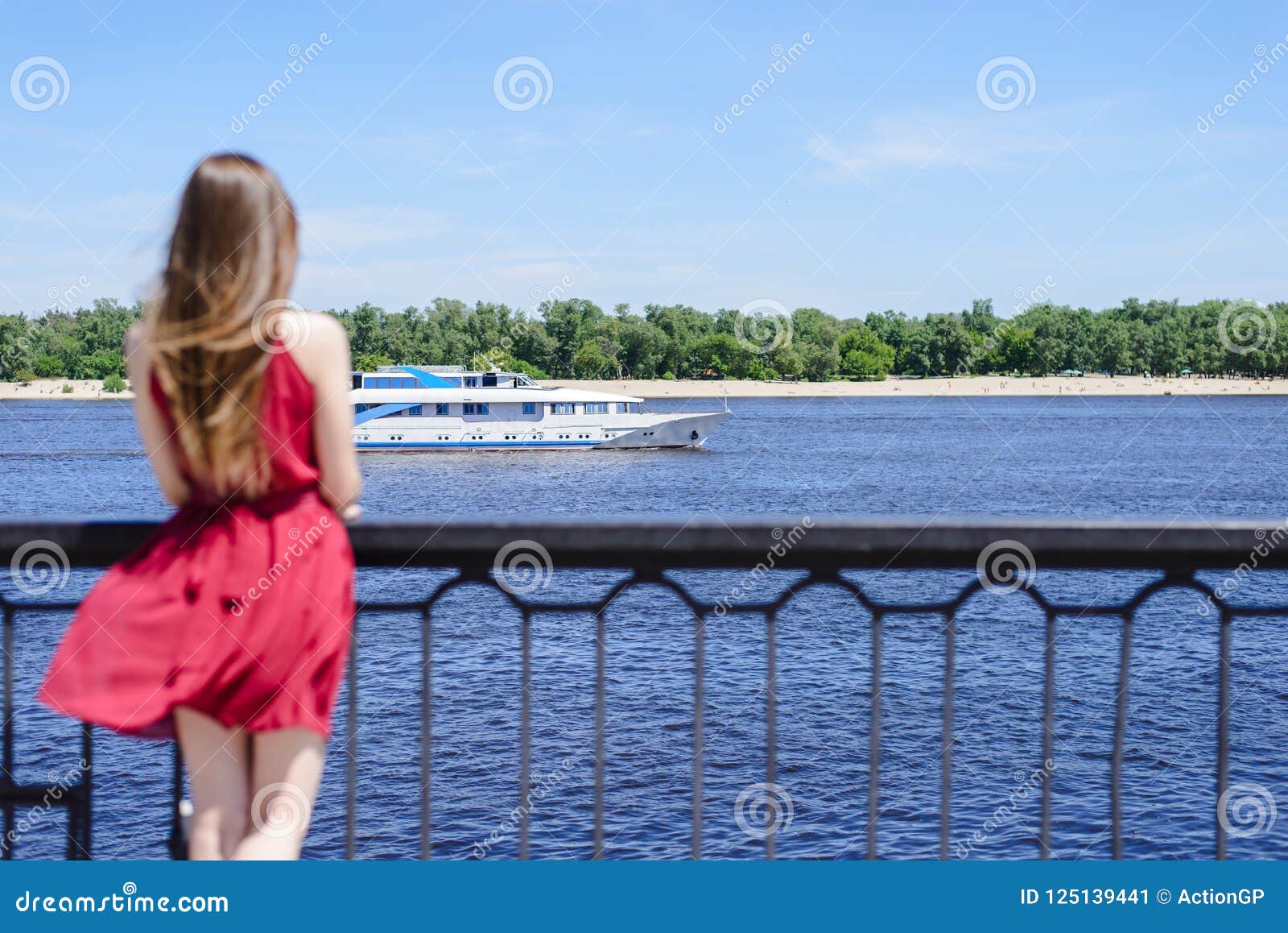 Senora Sonadora Triste Del Mar Del Cielo De La Vida Del Vela