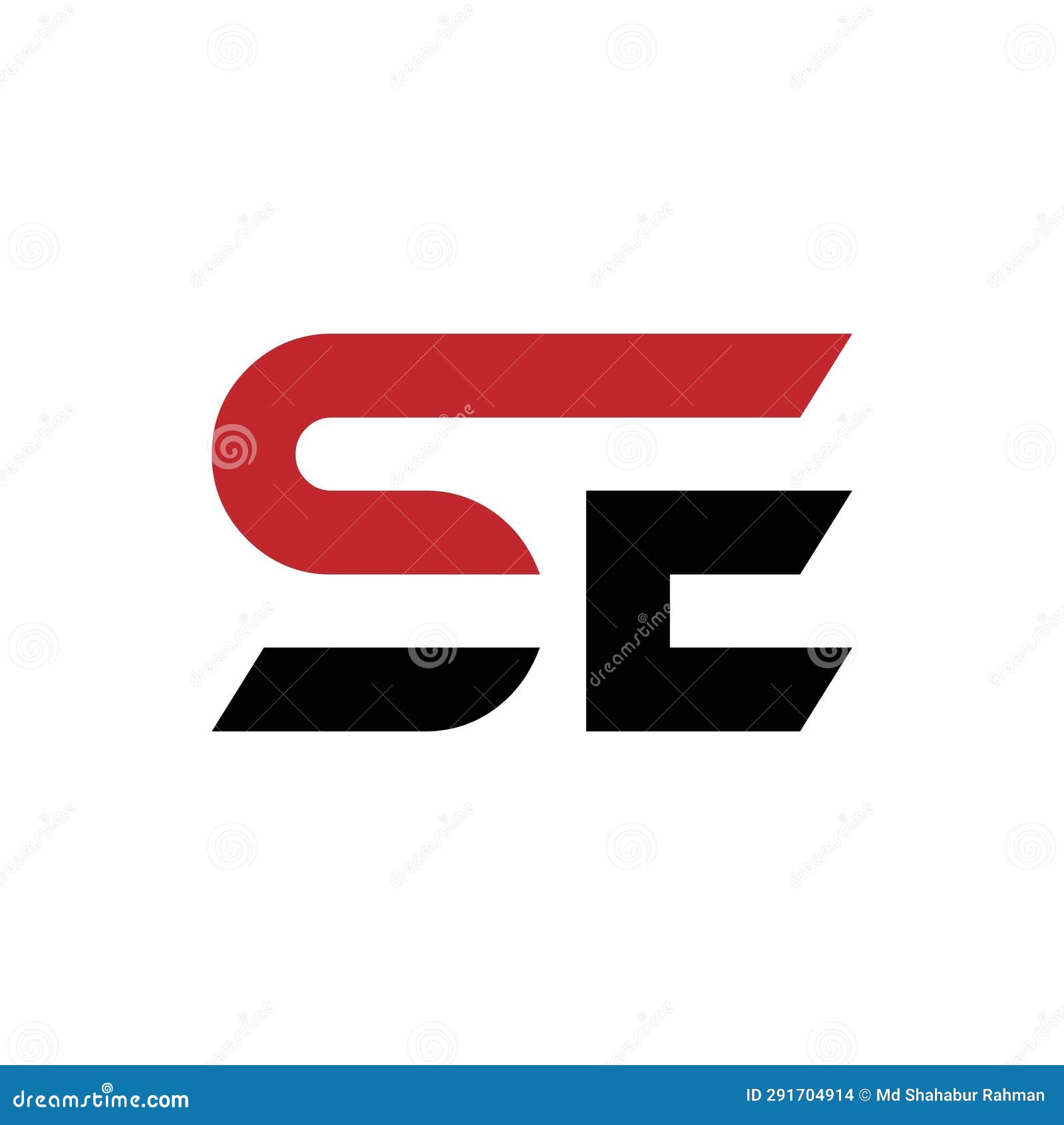 se or es abstract letter . logo  or icon  or monogram .