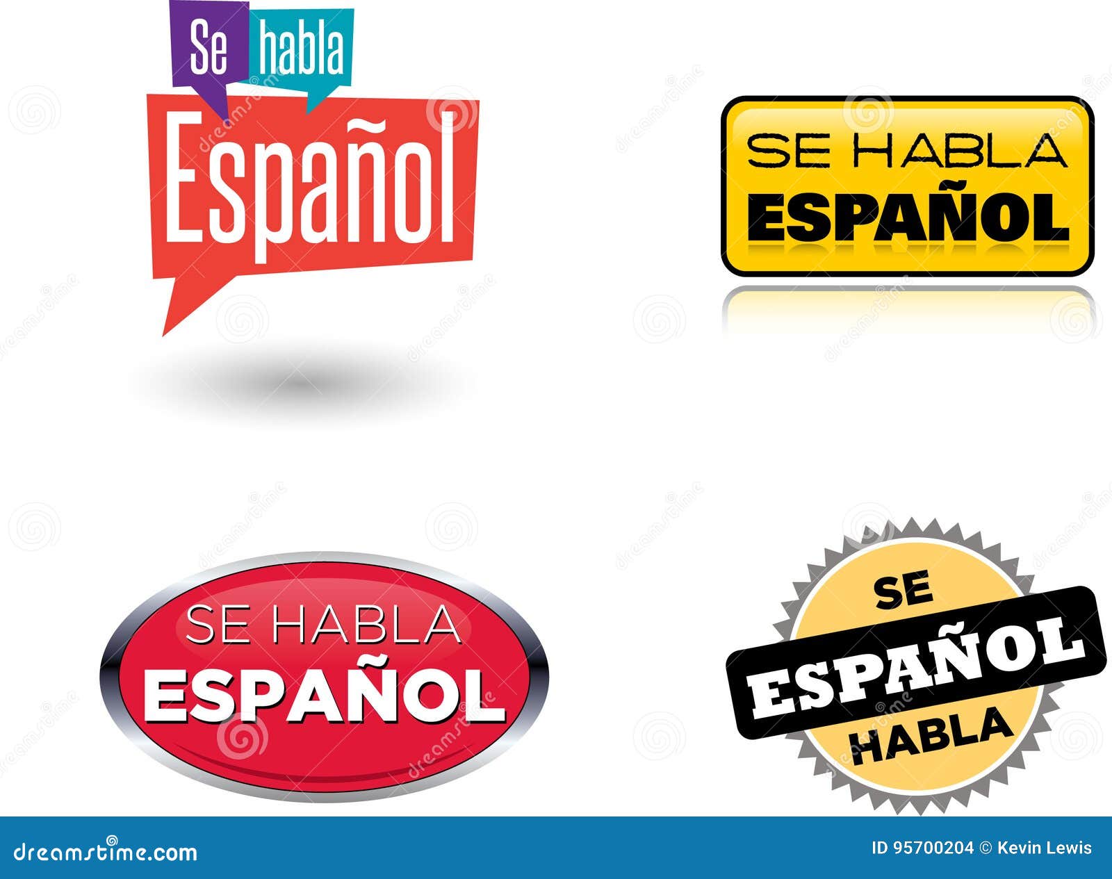 Habla Usted Espanol Do You Speak Spanish Stock Illustration