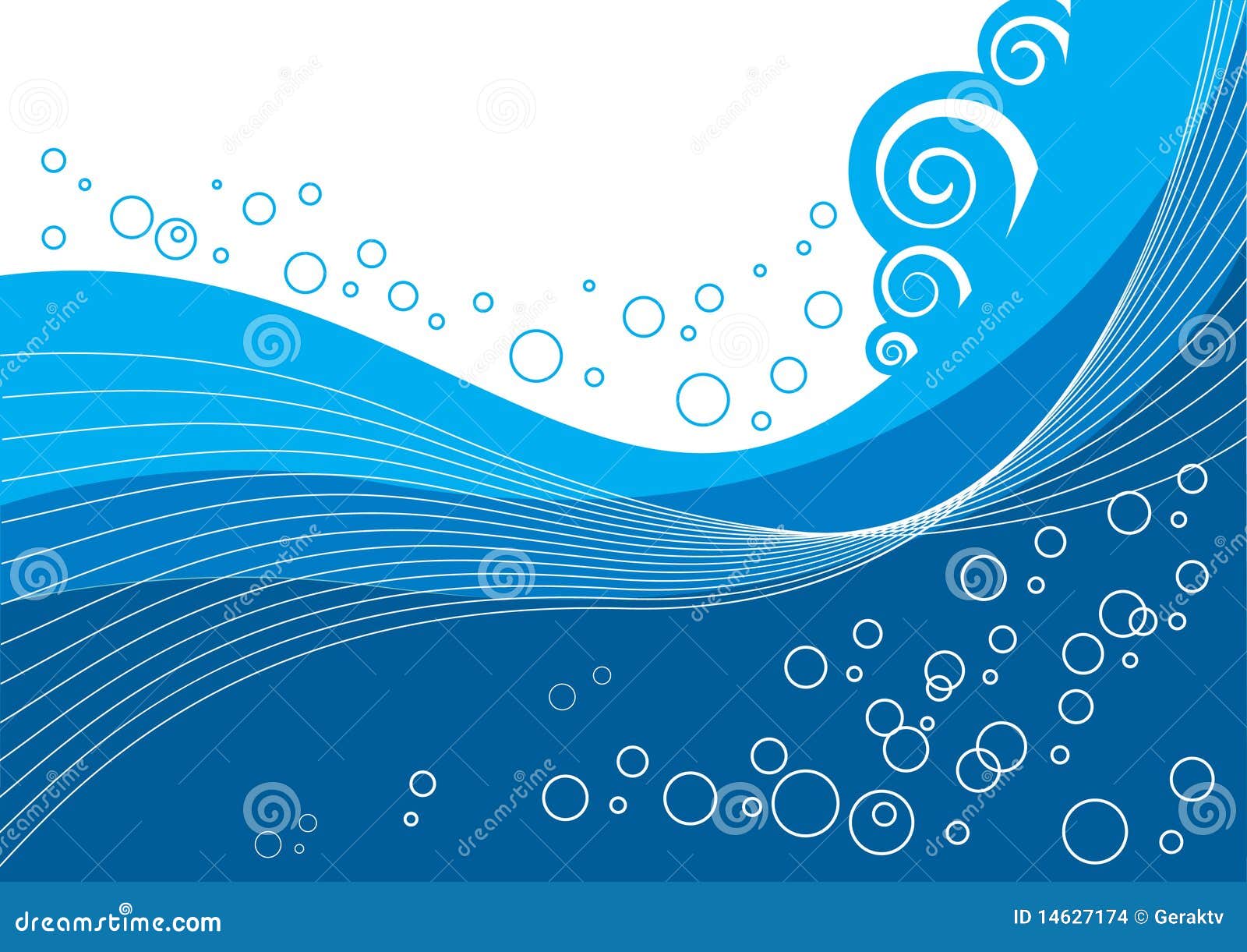 Sea Abstract for design stock vector. Illustration of swirl 14627174