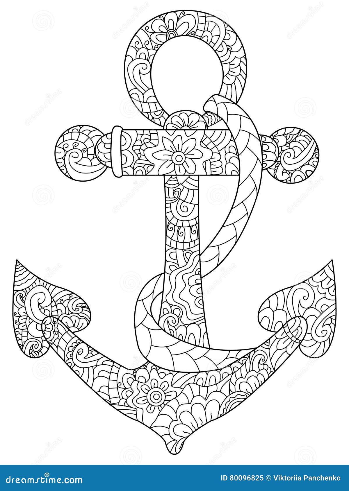 cute anchor coloring pages