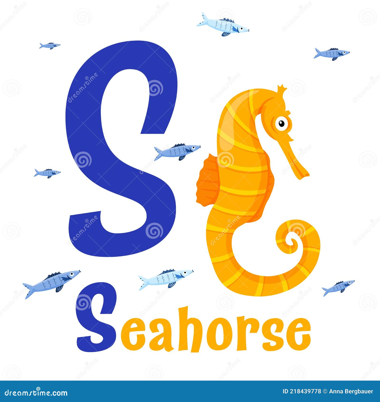 Sea Animals Alphabet. ABC for Children Stock Vector - Illustration of word, funny: 218439778 Sea Animals Alphabet. ABC for Children Stock Vector - Illustration of word, funny: 218439778
