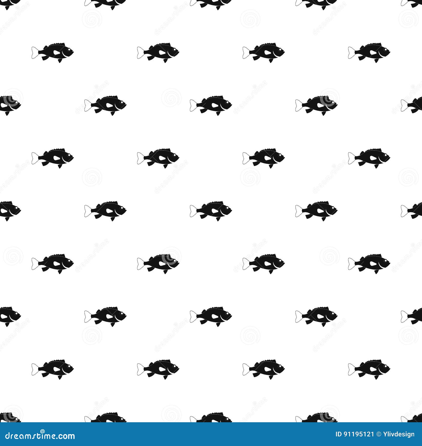 Download Sea Bass Fish Pattern Vector Stock Vector - Illustration ...