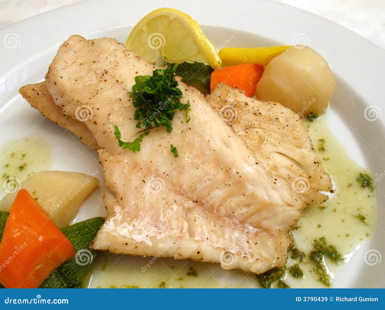 Sea Bass with Vegetables stock image. Image of seafood 3790439