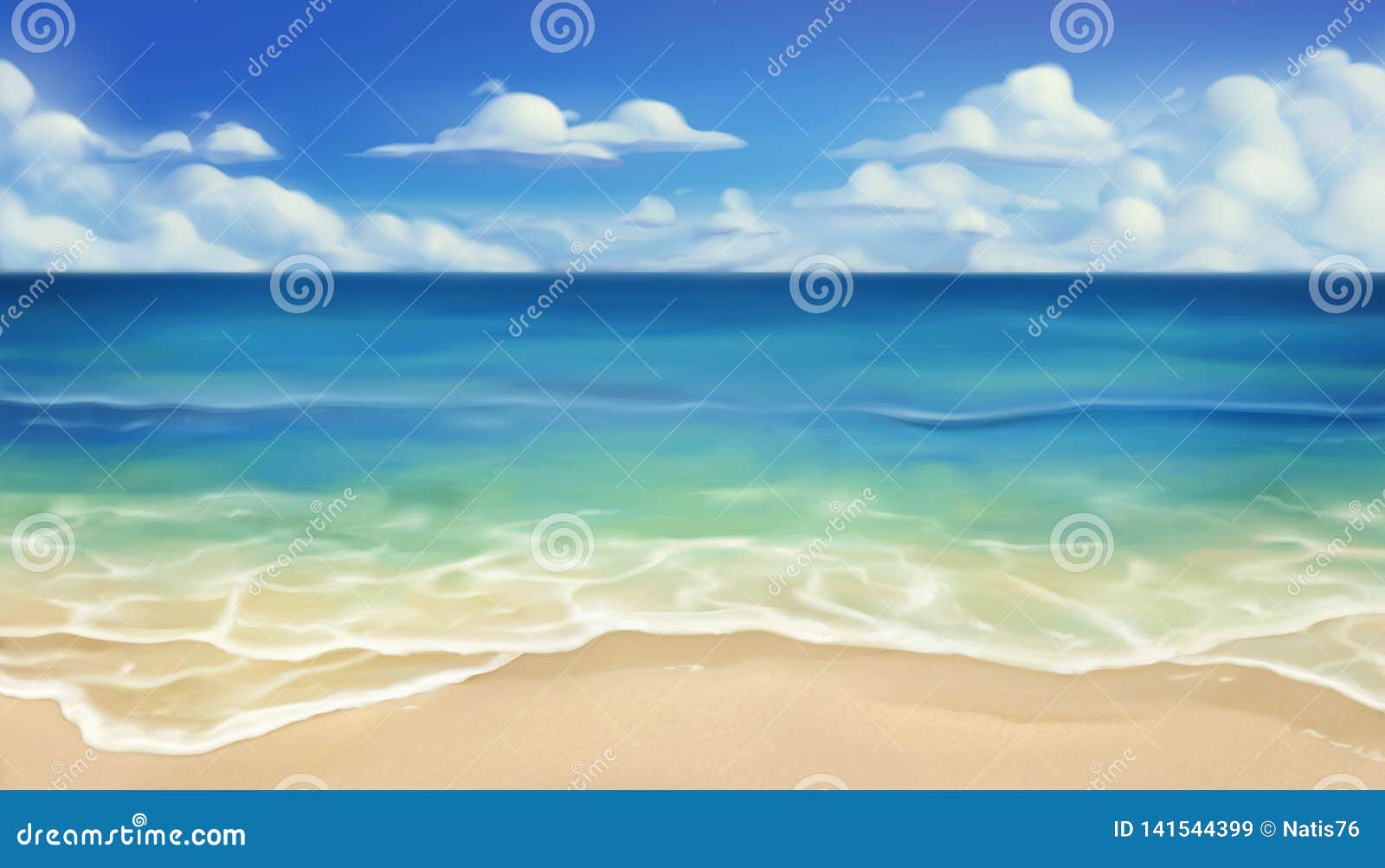 sea beach. sand and wave.  background