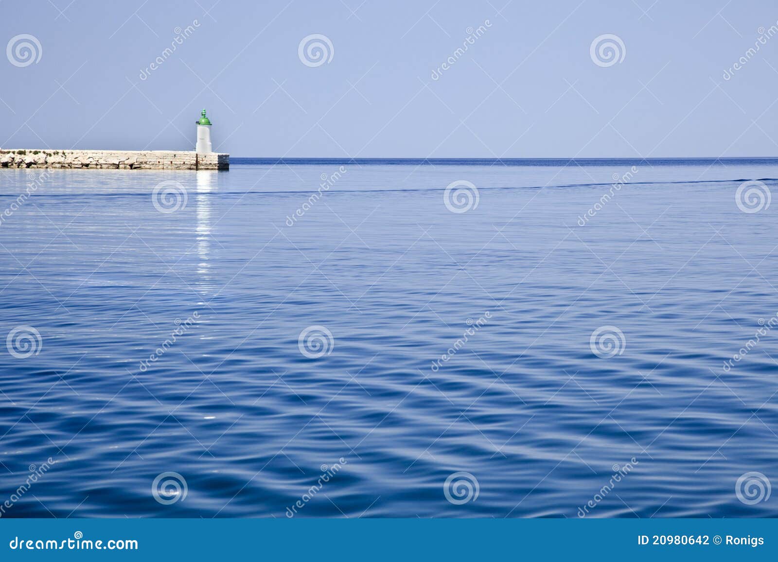 Sea Breaker and Ligthouse Croatia Stock Photo Image of blue, ocean