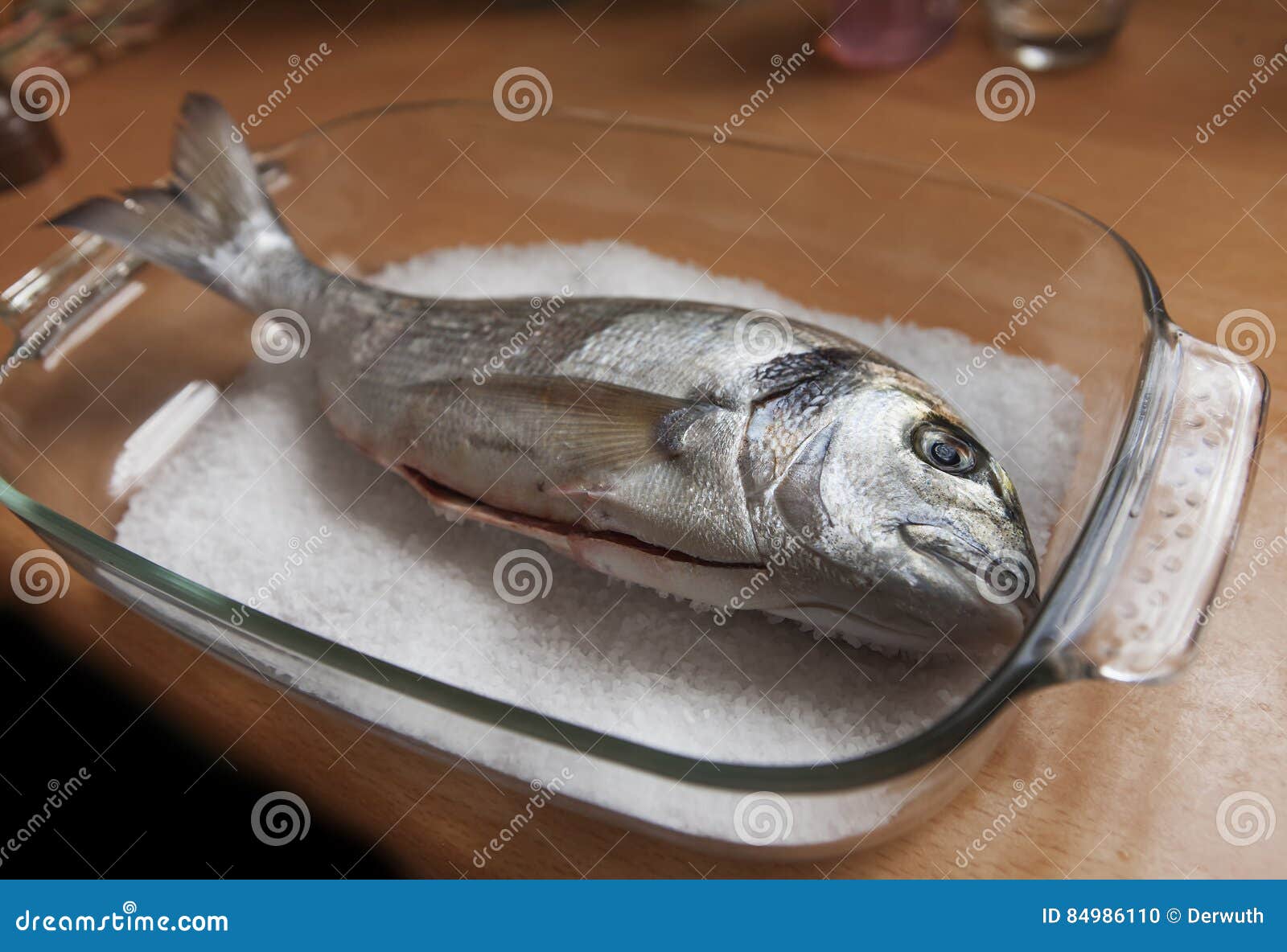 Sea bream in a dish stock photo. Image of bream, healthy 84986110