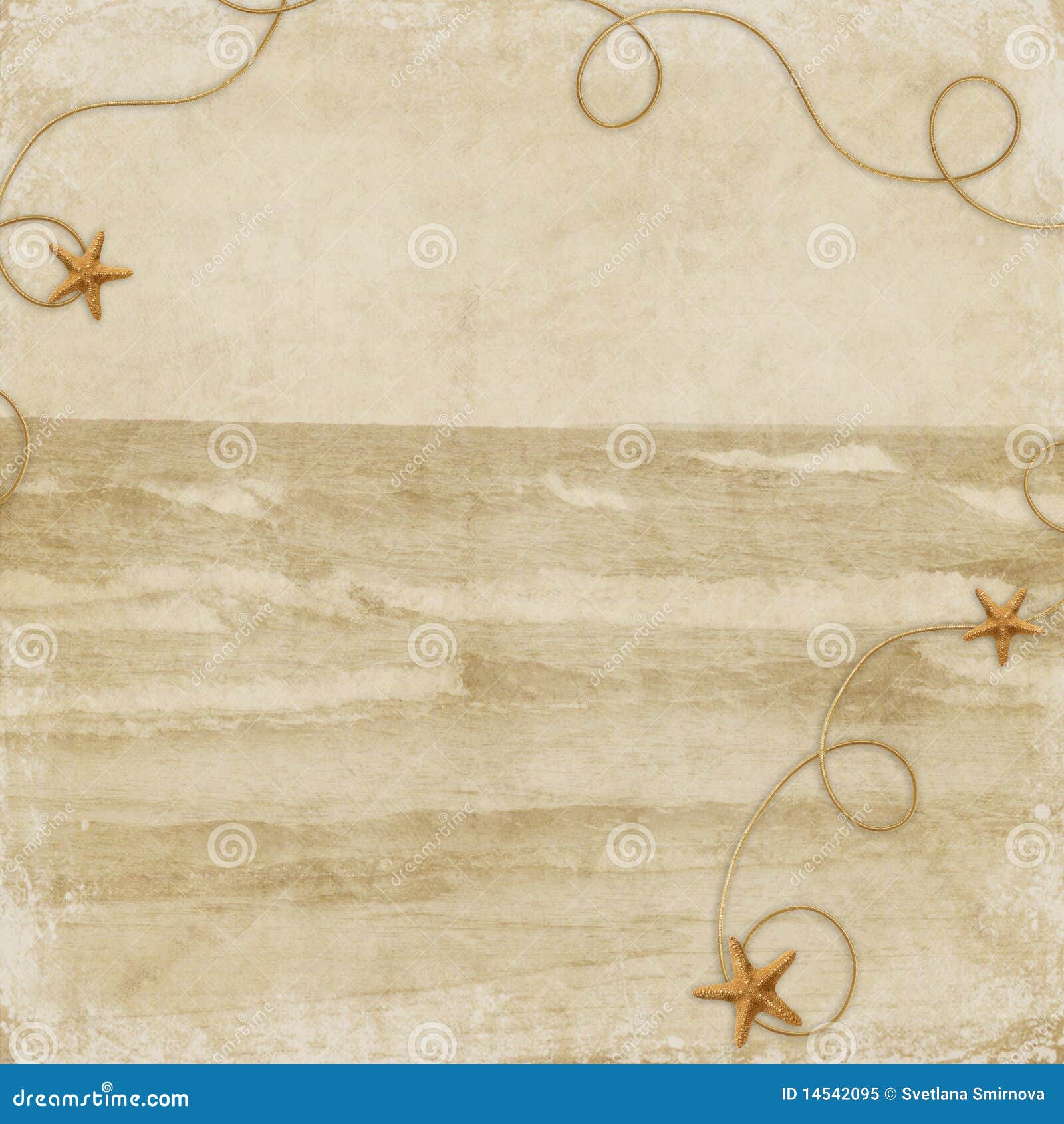 Sea card for the holiday on the abstract background