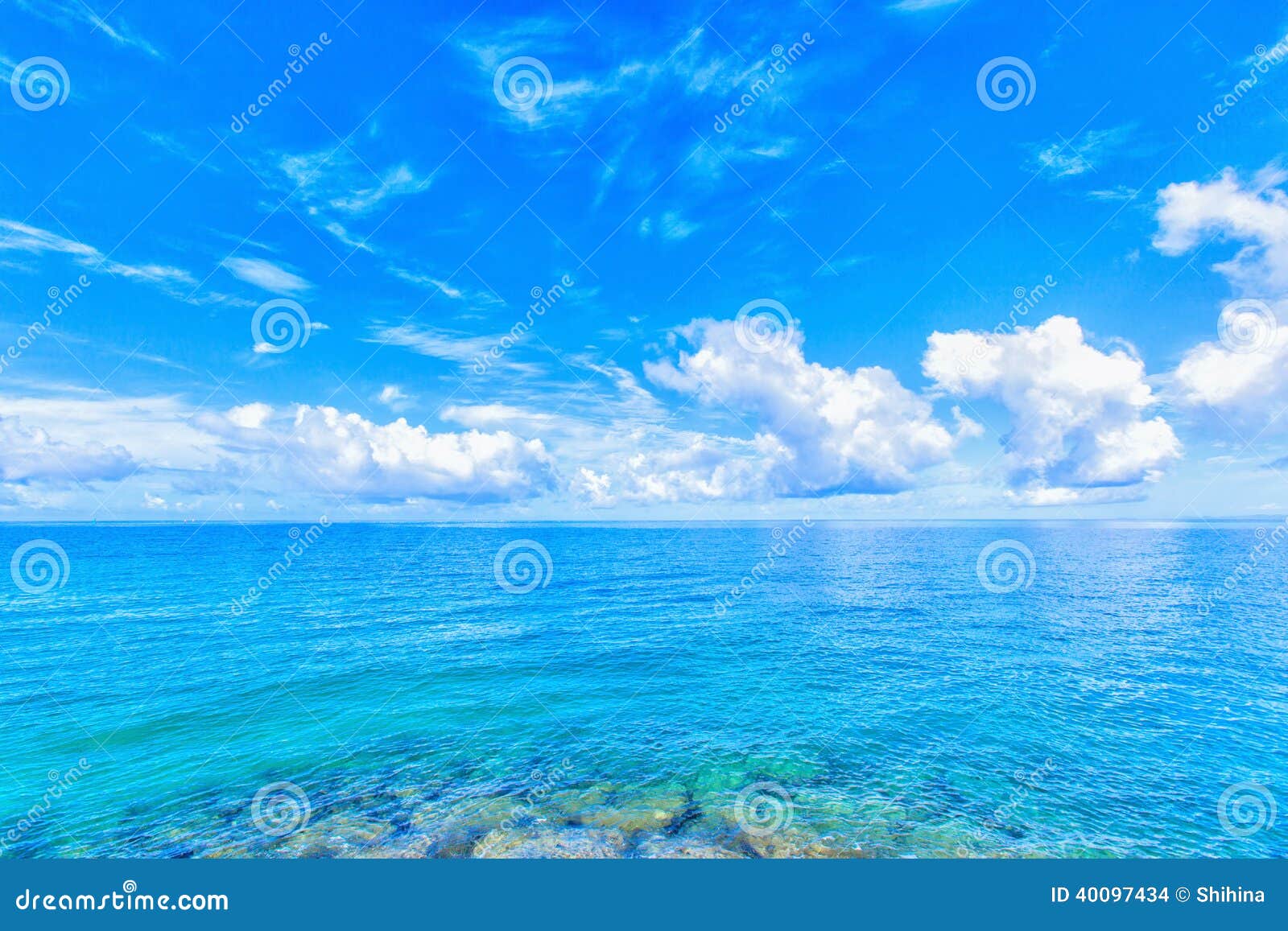 Sea of Emerald Green, Okinawa Stock Photo Image of light, reflection