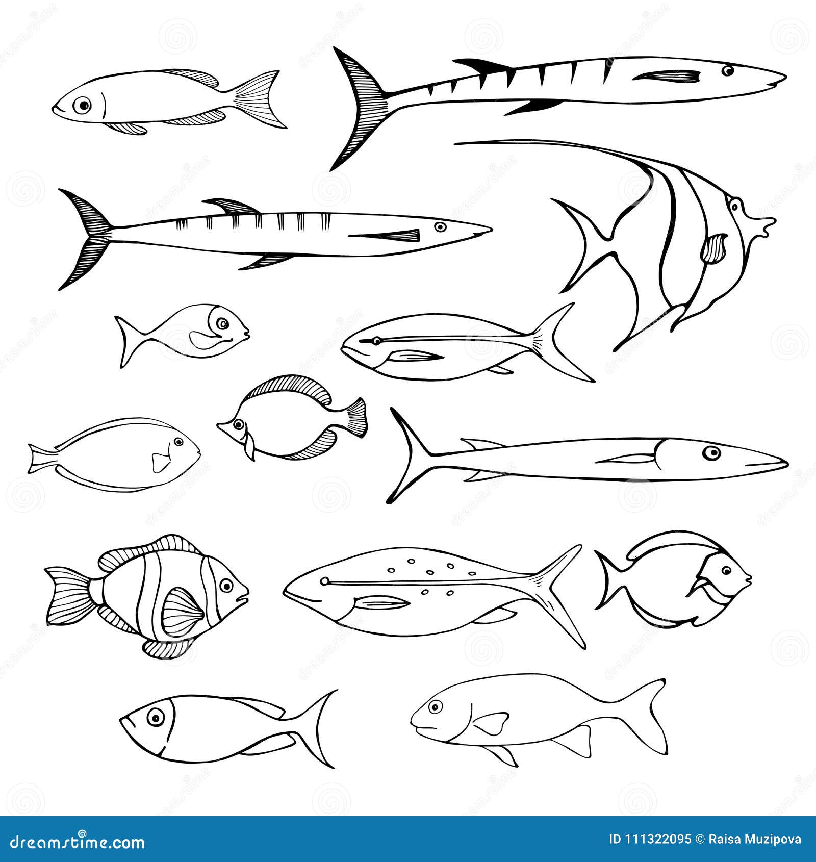 Coloring Page Of The Sea With Fish Outline Sketch Drawing Vector, Sea  Drawing, Sea Outline, Sea Sketch PNG and Vector with Transparent Background  for Free Download