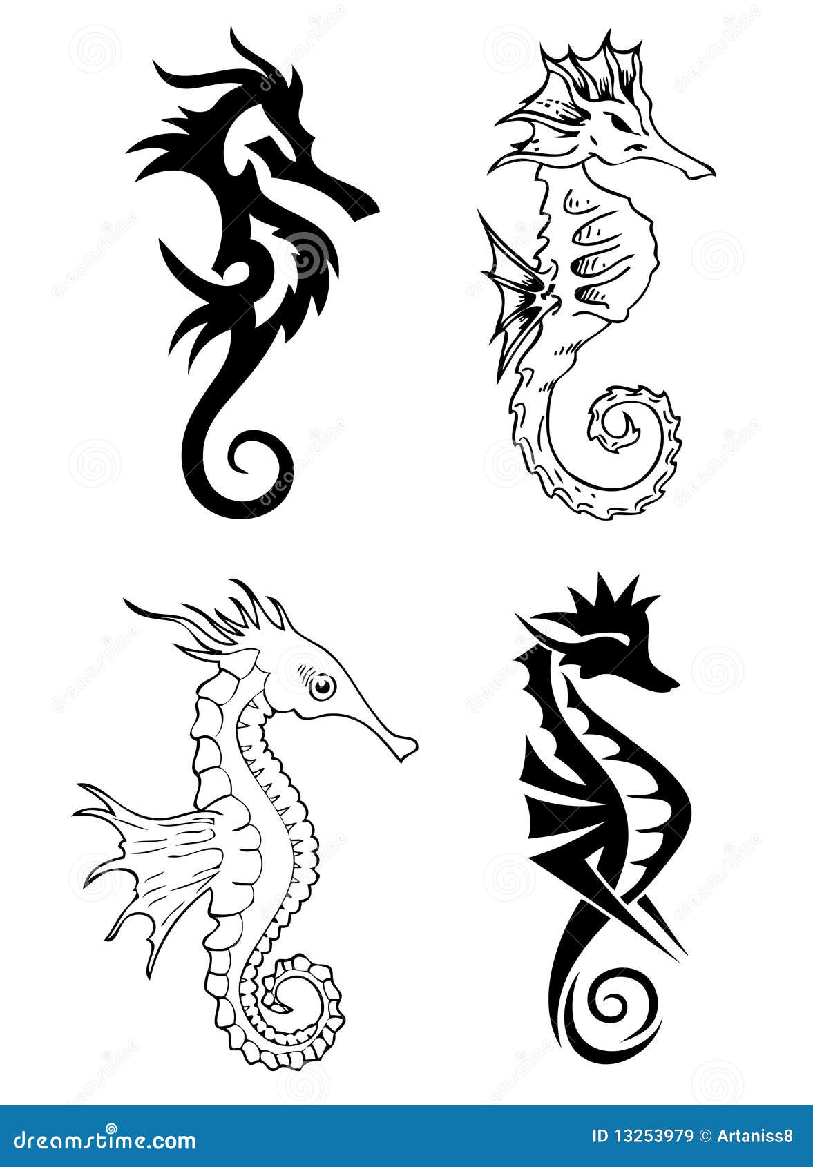 60 Seahorse Tattoos For Men  Nautical Design Ideas  Seahorse tattoo  Tattoos for guys Tattoos
