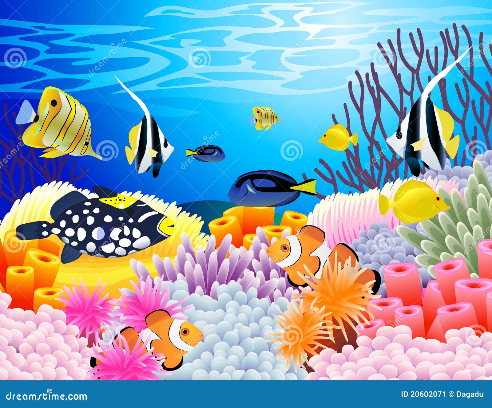 Stock Photo: Sea life background. Image: