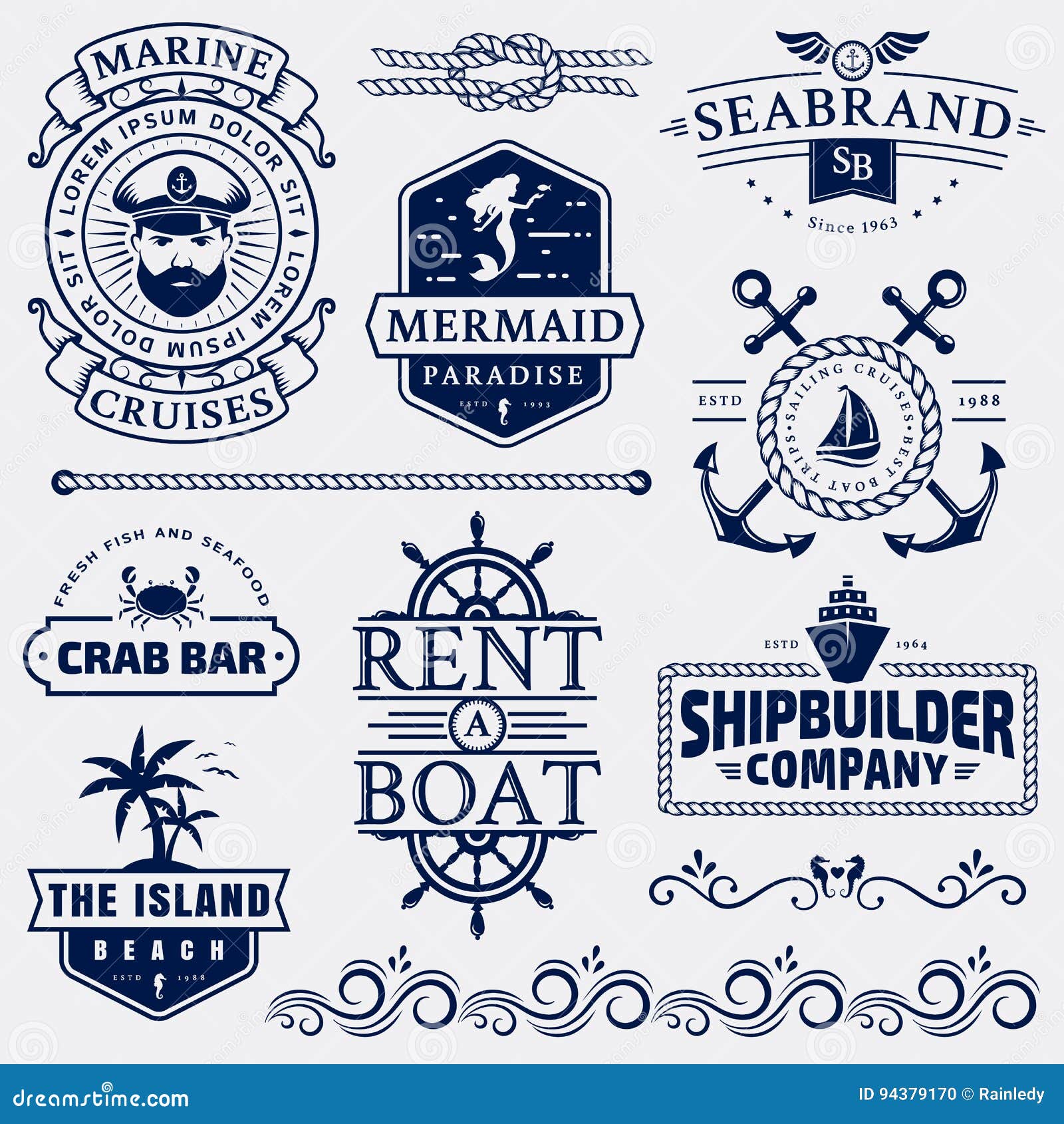 sea and nautical logos and  s.