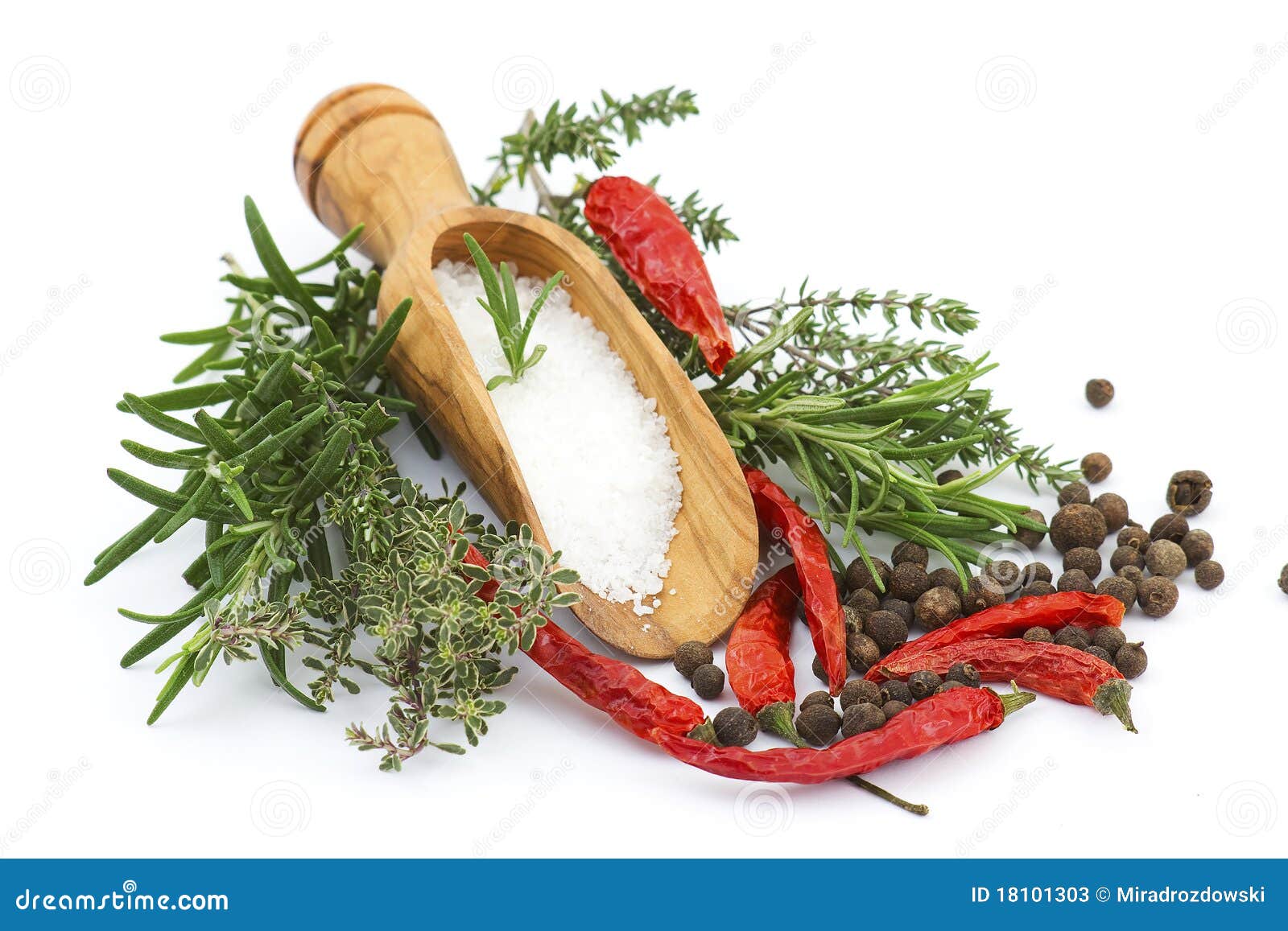 Sea salt with herbs stock image. Image of crystals, brown 18101303