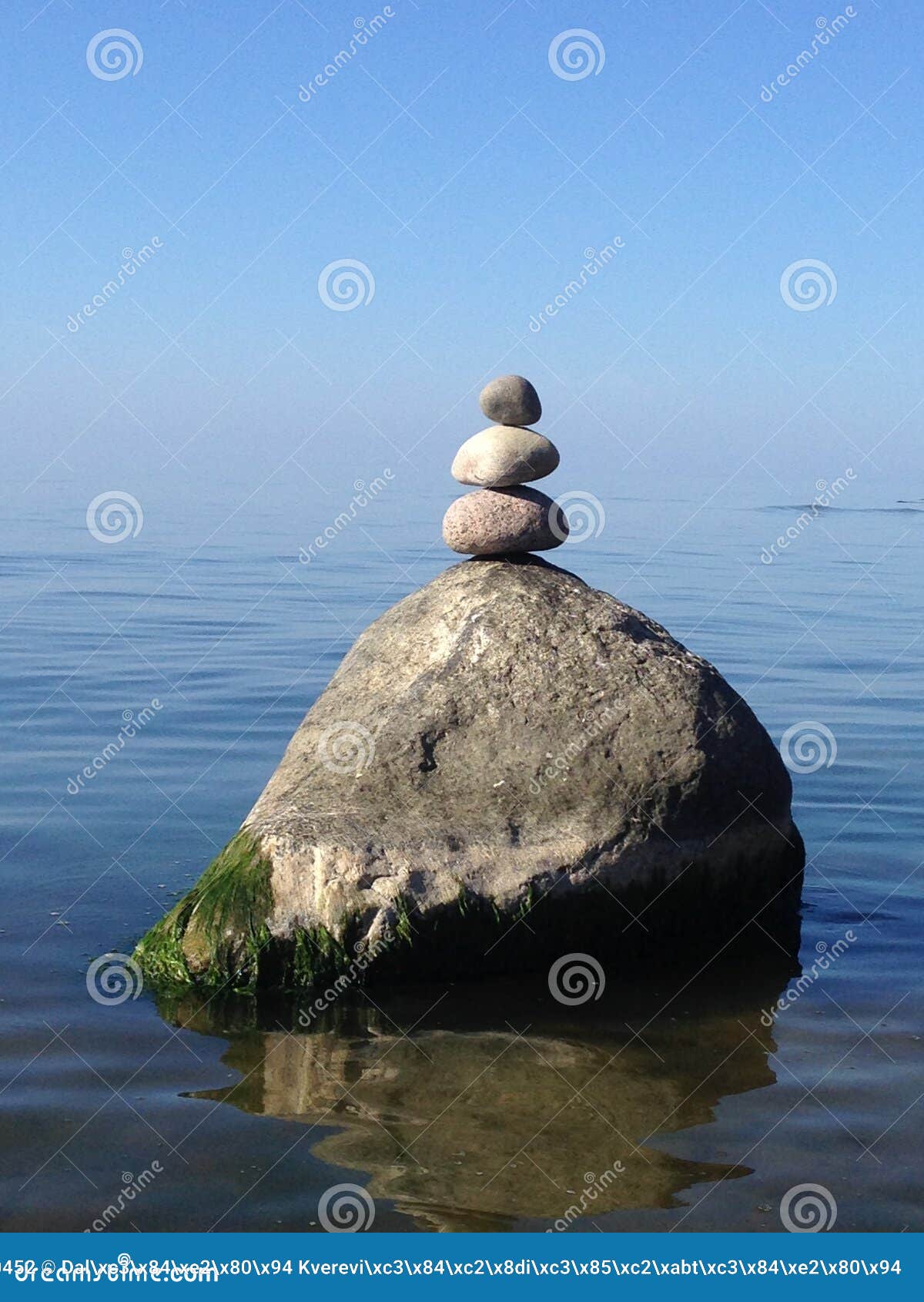 Sea stone stock photo. Image of japan, stone, blue 141550452