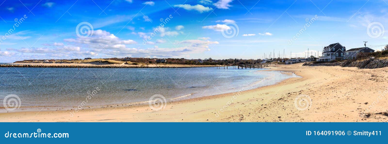 Sea Street Beach in Dennis, Massachusetts on Cape Cod Stock Photo