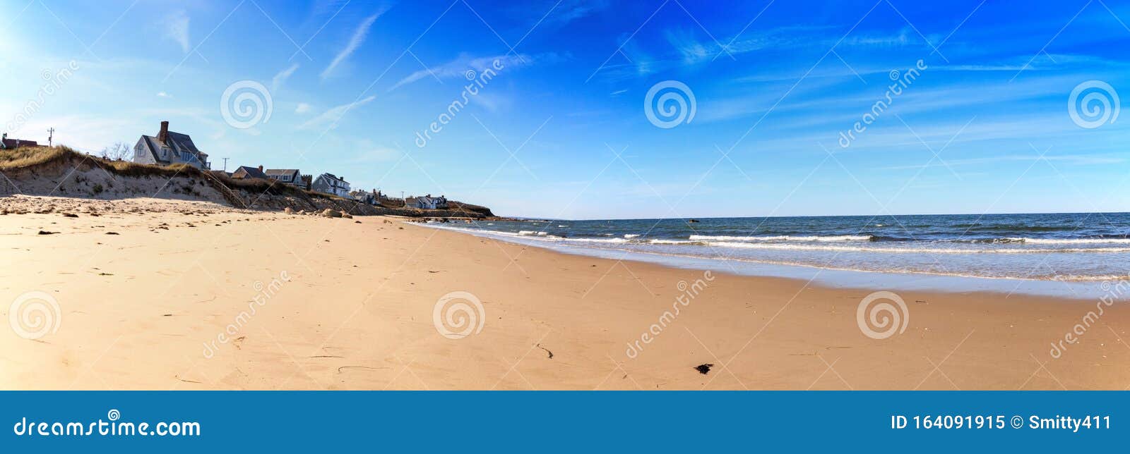 Sea Street Beach in Dennis, Massachusetts on Cape Cod Stock Image