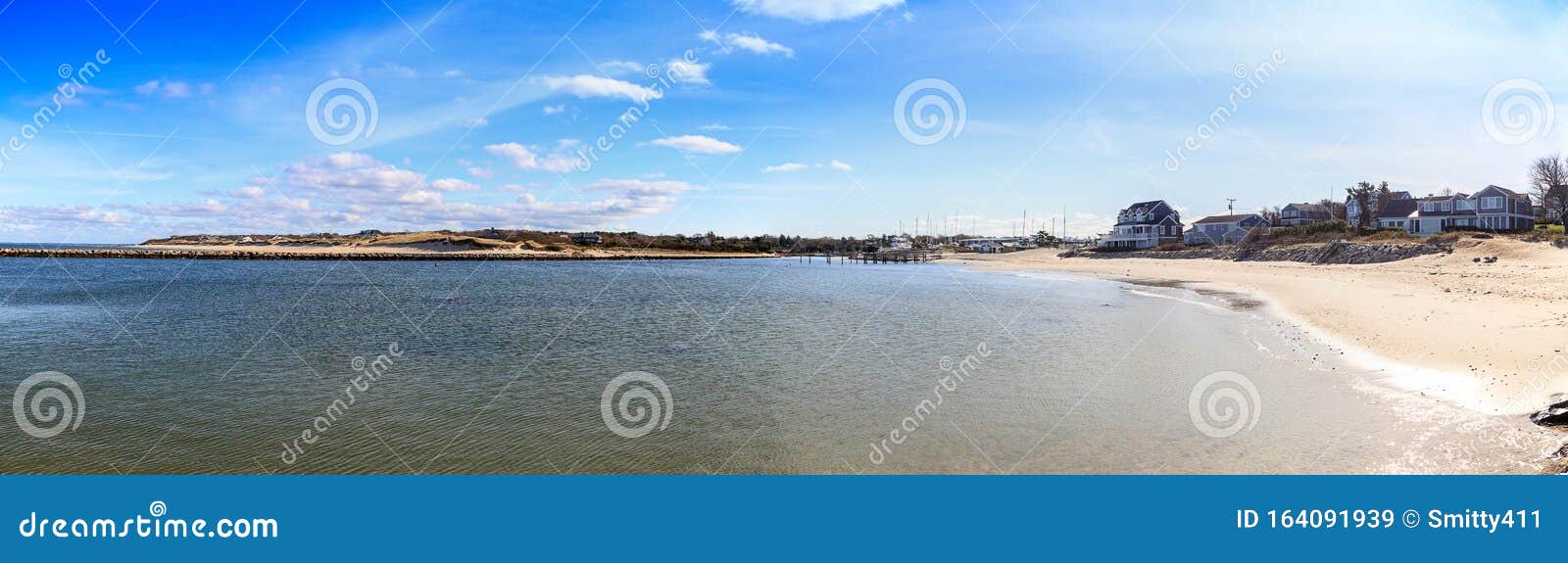 Sea Street Beach in Dennis, Massachusetts on Cape Cod Stock Image