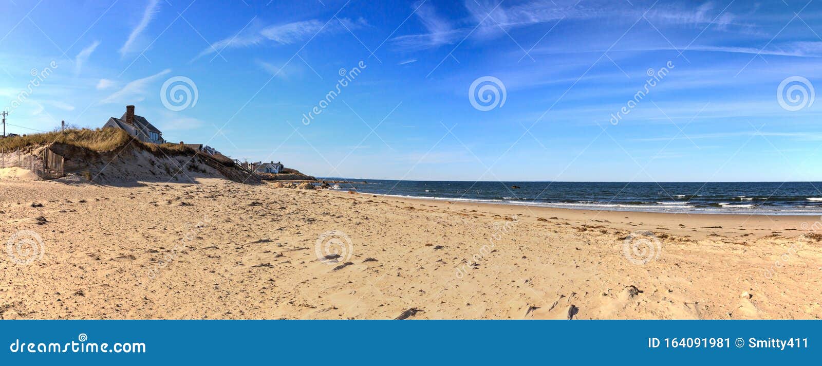 Sea Street Beach in Dennis, Massachusetts on Cape Cod Stock Image