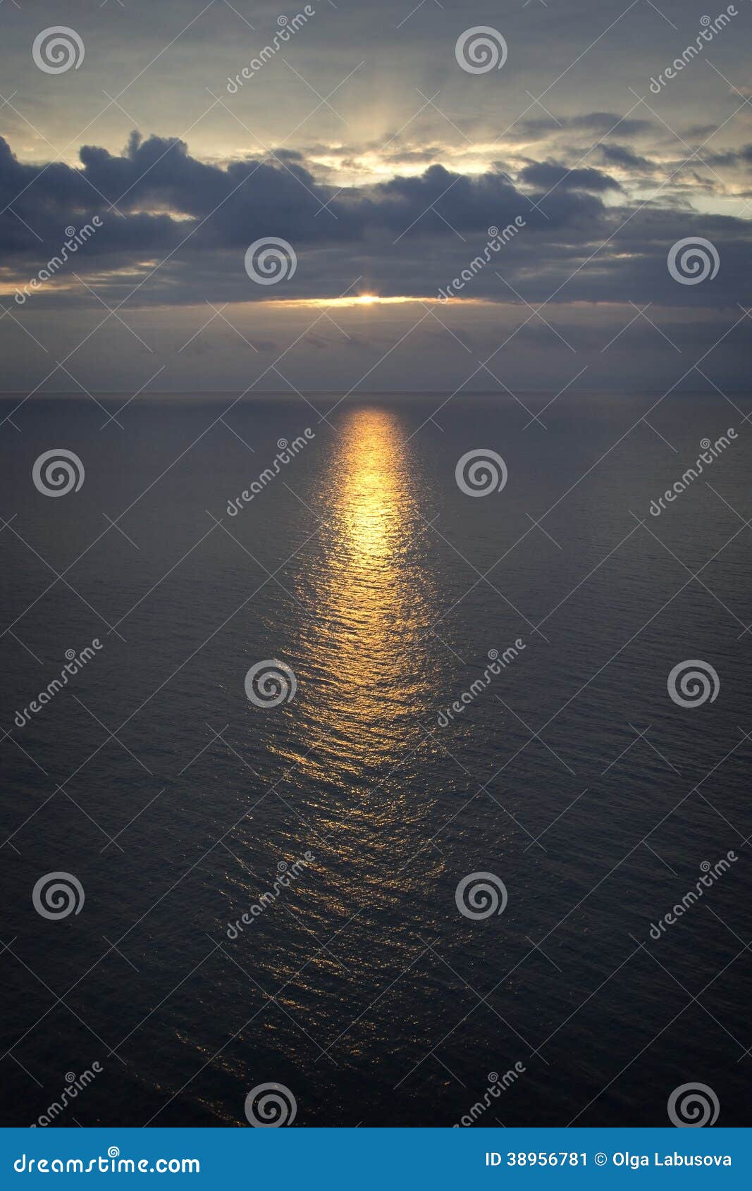 Sea sunset stock image. Image of space, night, clouds - 38956781