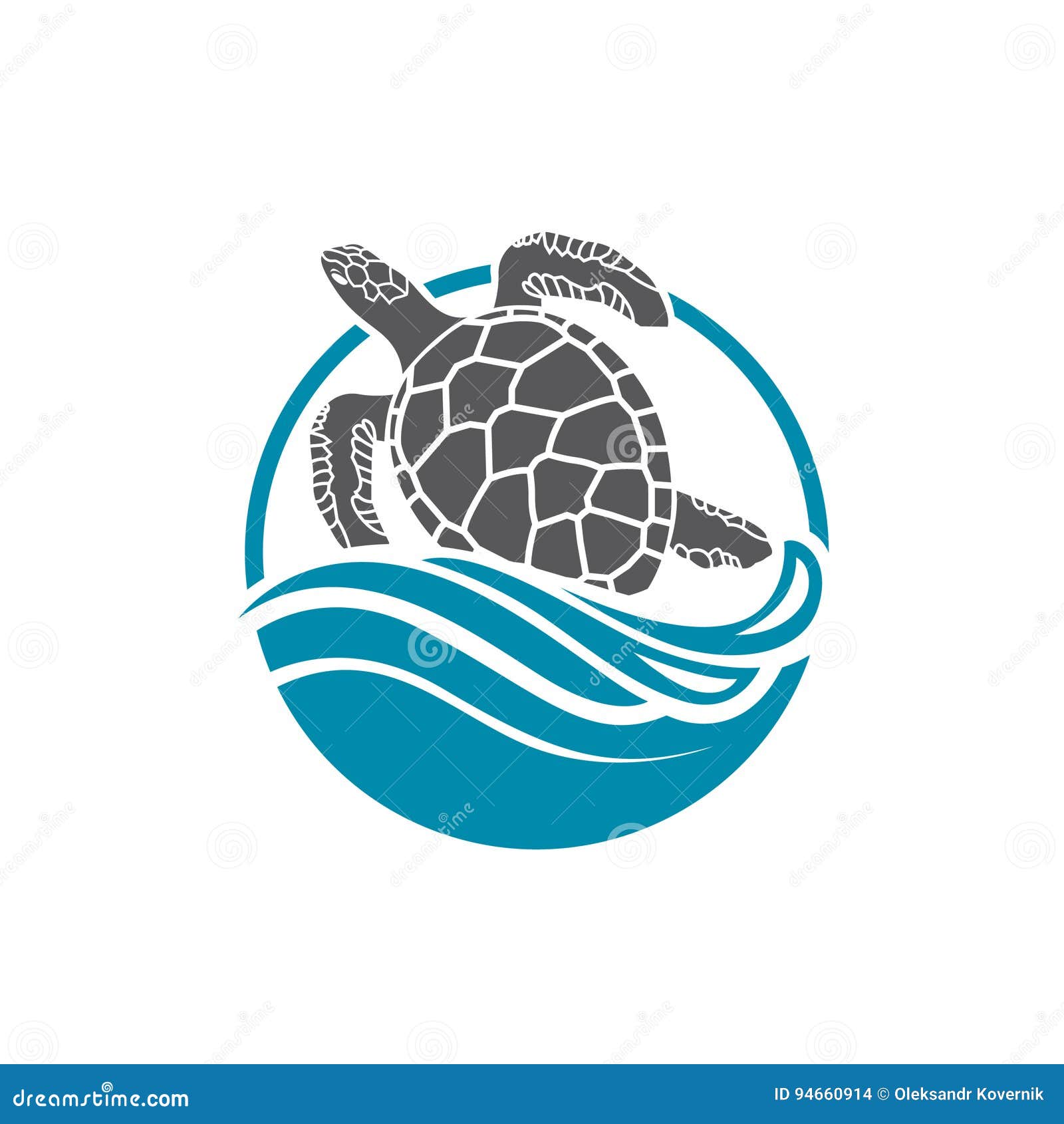 Sea turtle icon stock vector. Illustration of logo, shell - 94660914