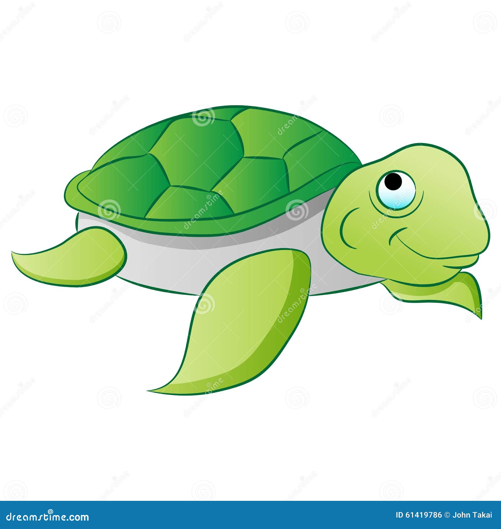 Sea Turtle stock vector. Illustration of clip, creature - 61419786