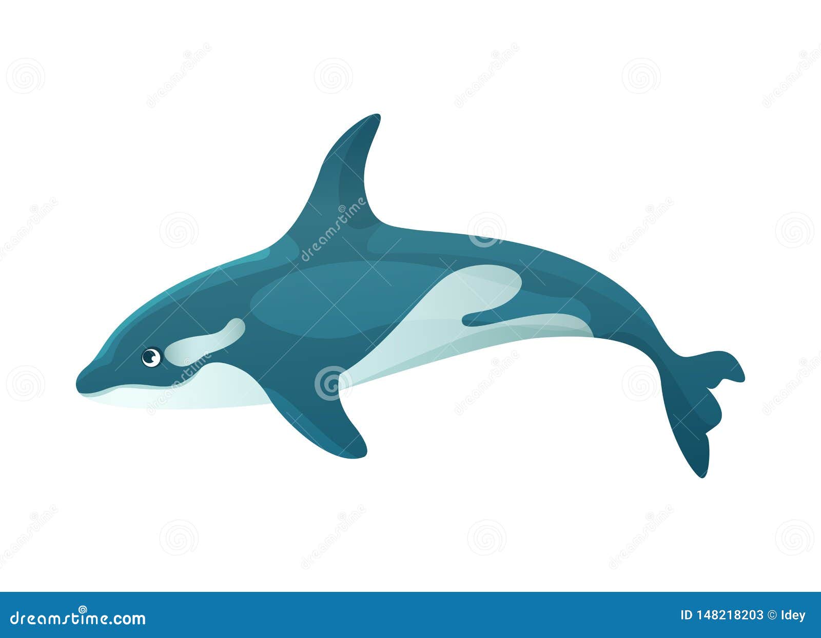 Aquarium Cartoon Ocean Scythe, Killer Whale Animals for Games Isolated  Stock Vector - Illustration of color, food: 148218203