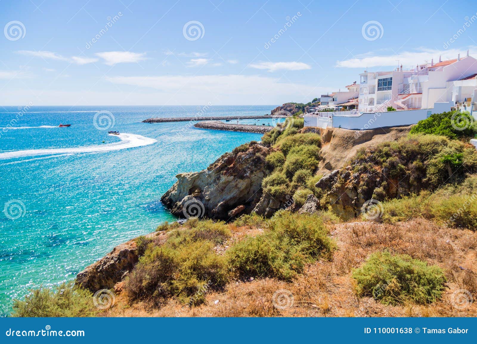 sea view at porto de abrigo de albufeira, albufeira bay in albufeira, portugal