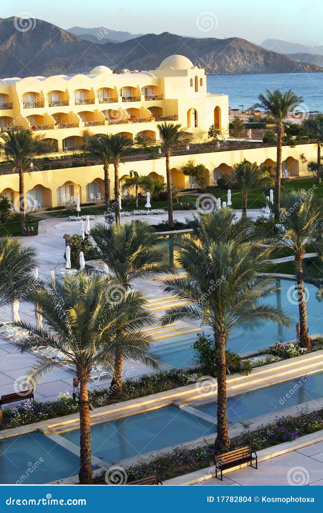 Sea View Swimming Pool Hotel Egypt Stock Photo Image Of - 