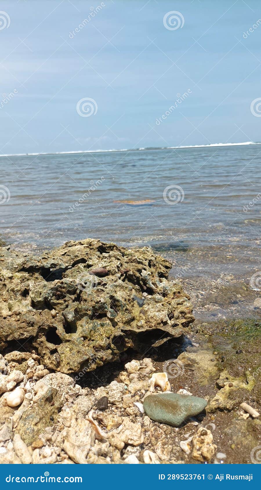 when the sea water recedes we can see the rocks