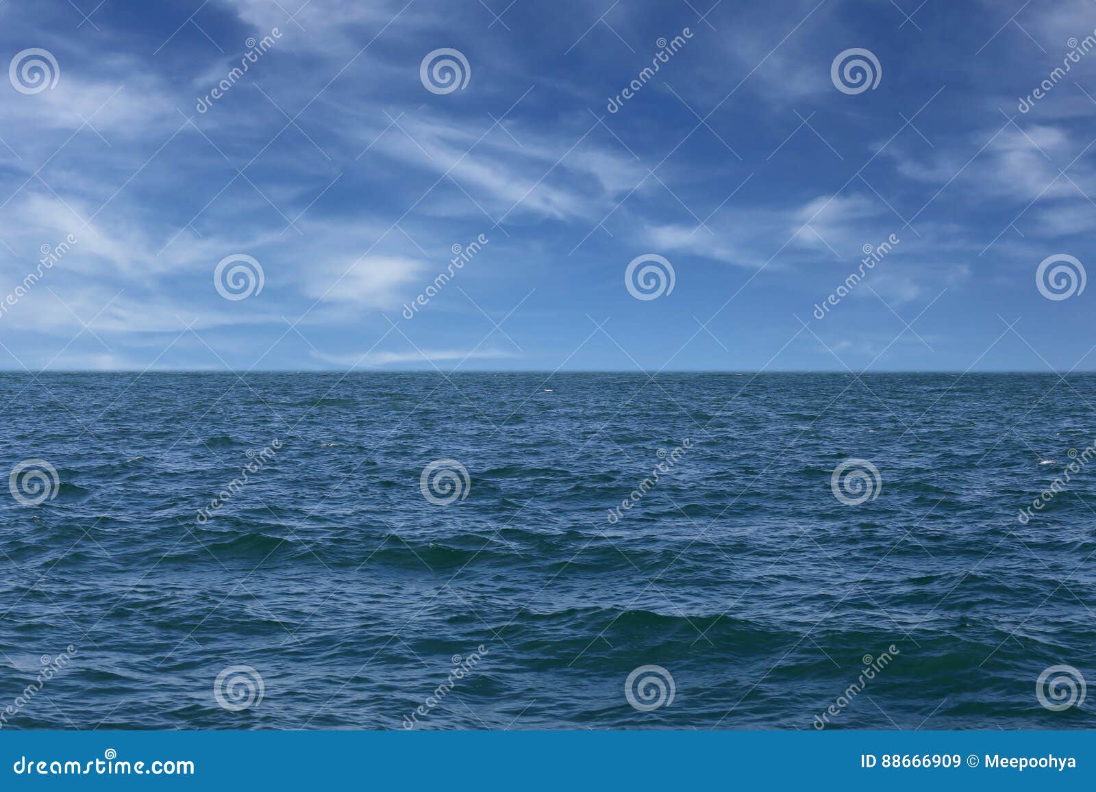 Sea Wave and Blue Sky Background. Stock Image Image of view, nature