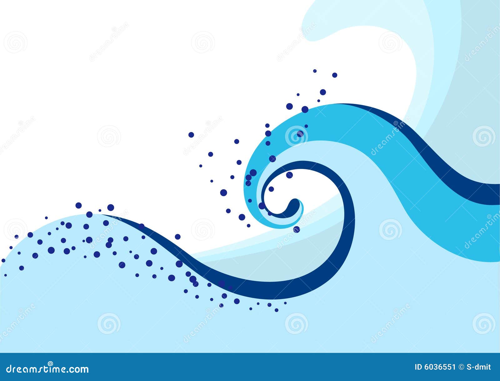 Sea Waves Cartoon Vector | CartoonDealer.com #6036551