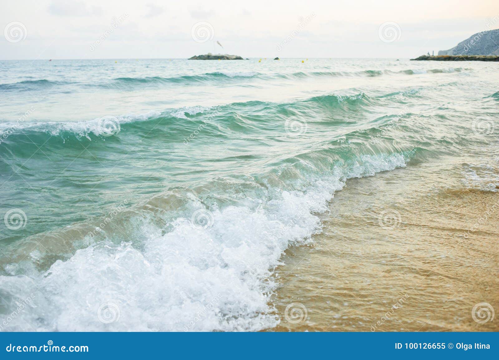 Sea Waves On The Beach Stock Image Image Of Water Vacation