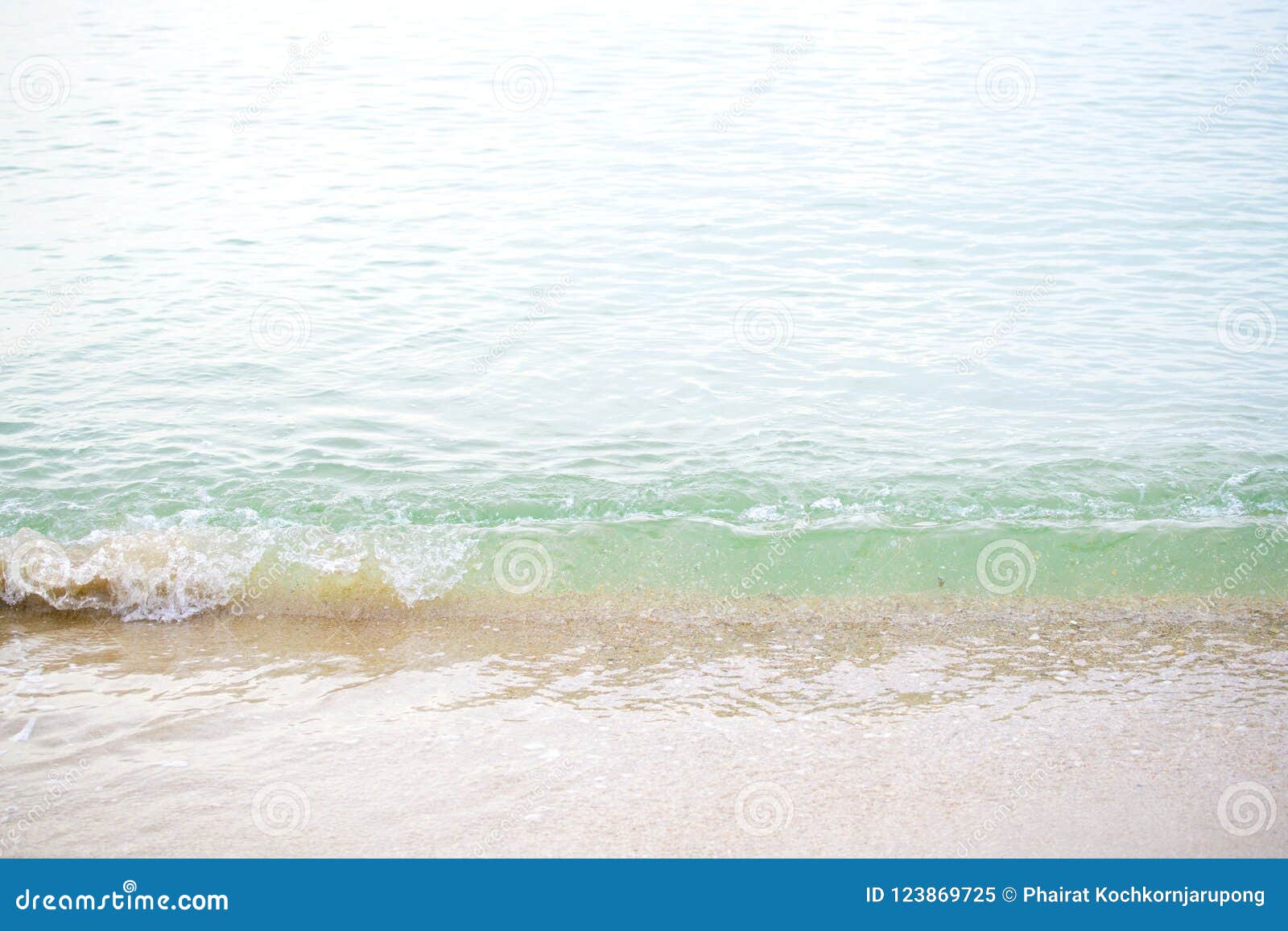 The Sea With Waves Hit The Sandy Beach Stock Image Image Of Coastal