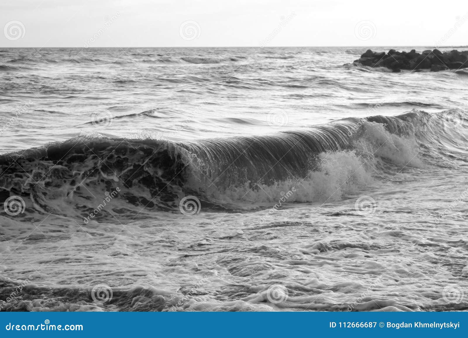Ocean Background Black And White