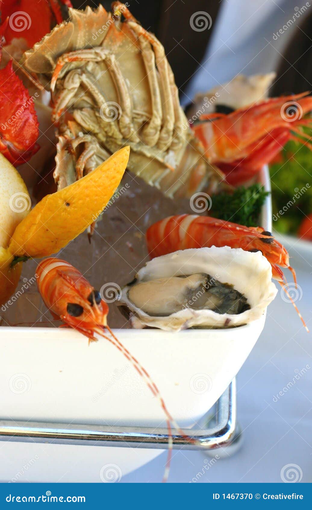 Seafood stock photo. Image of food, shell, lemon, platter - 1467370