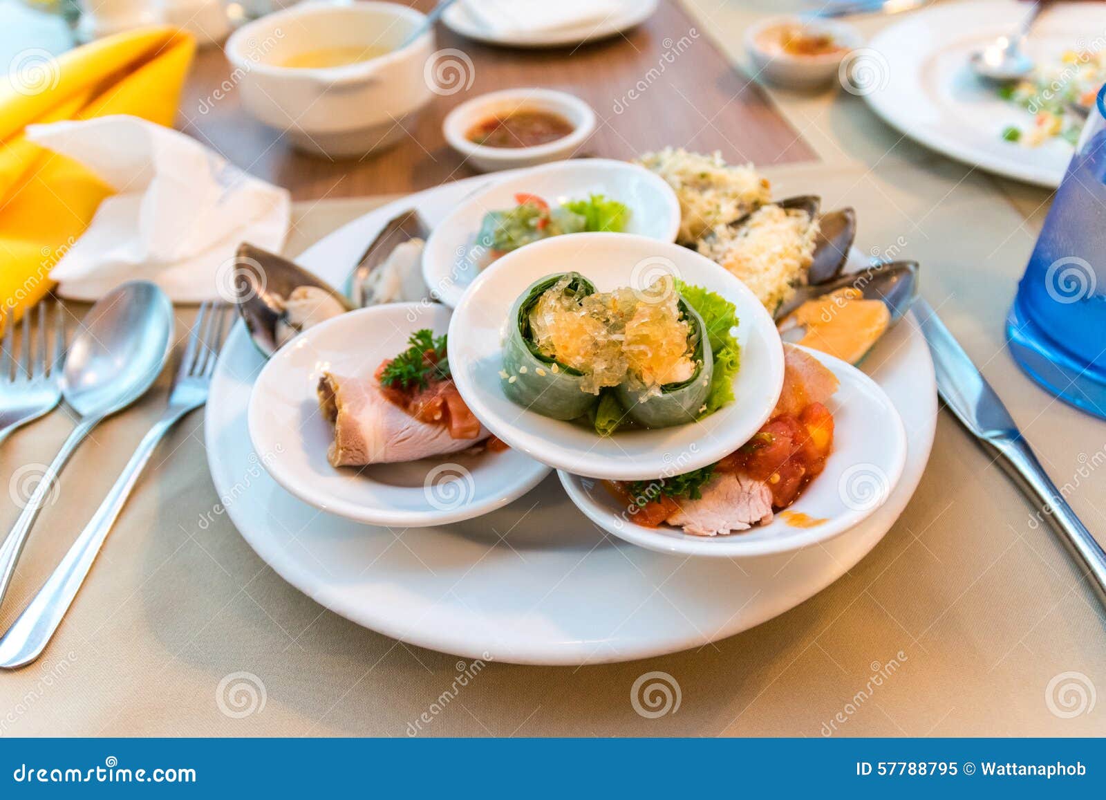 Seafood buffets stock image. Image of delicatessen, dish 57788795