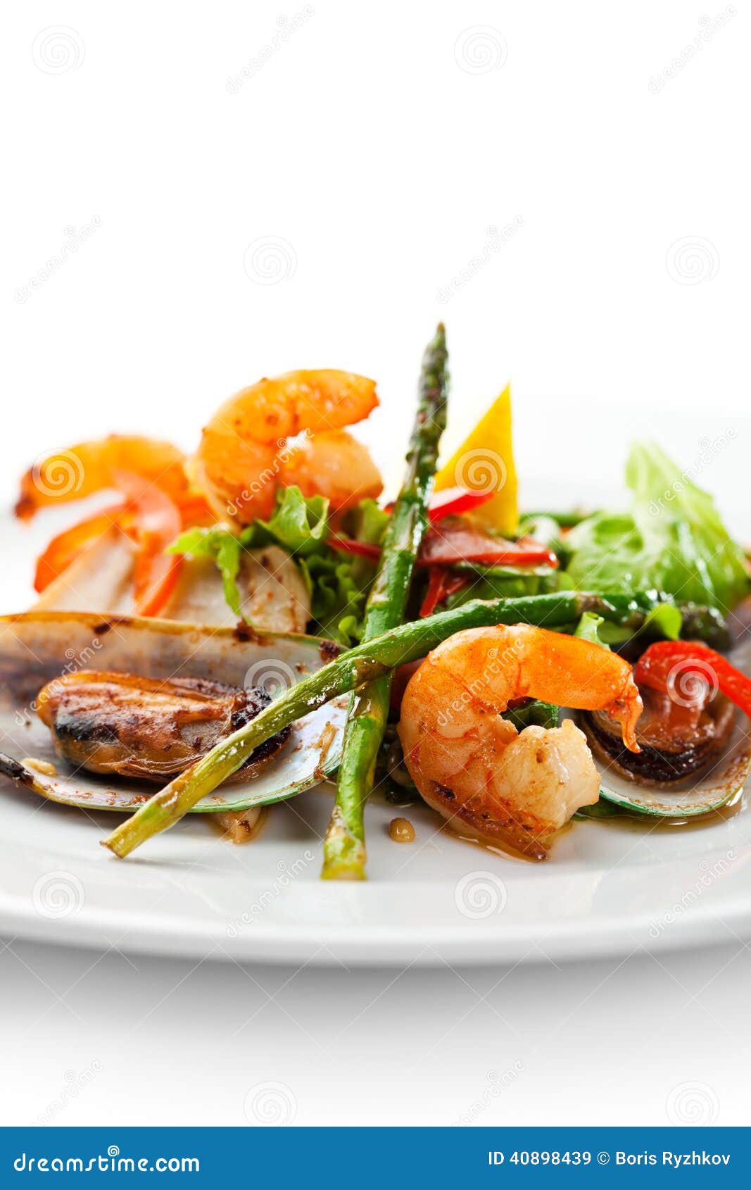 Seafood Plate stock image. Image of fresh, asian, freshness 40898439