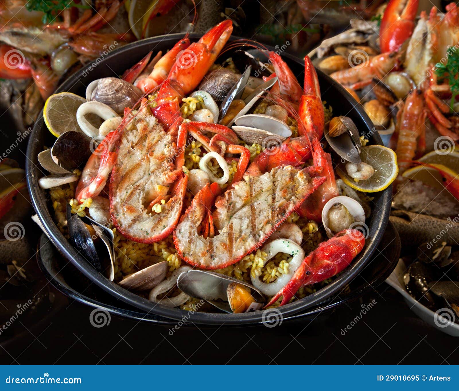 Seafood. Prepared Shellfish. Mediterranean. Stock Image Image of