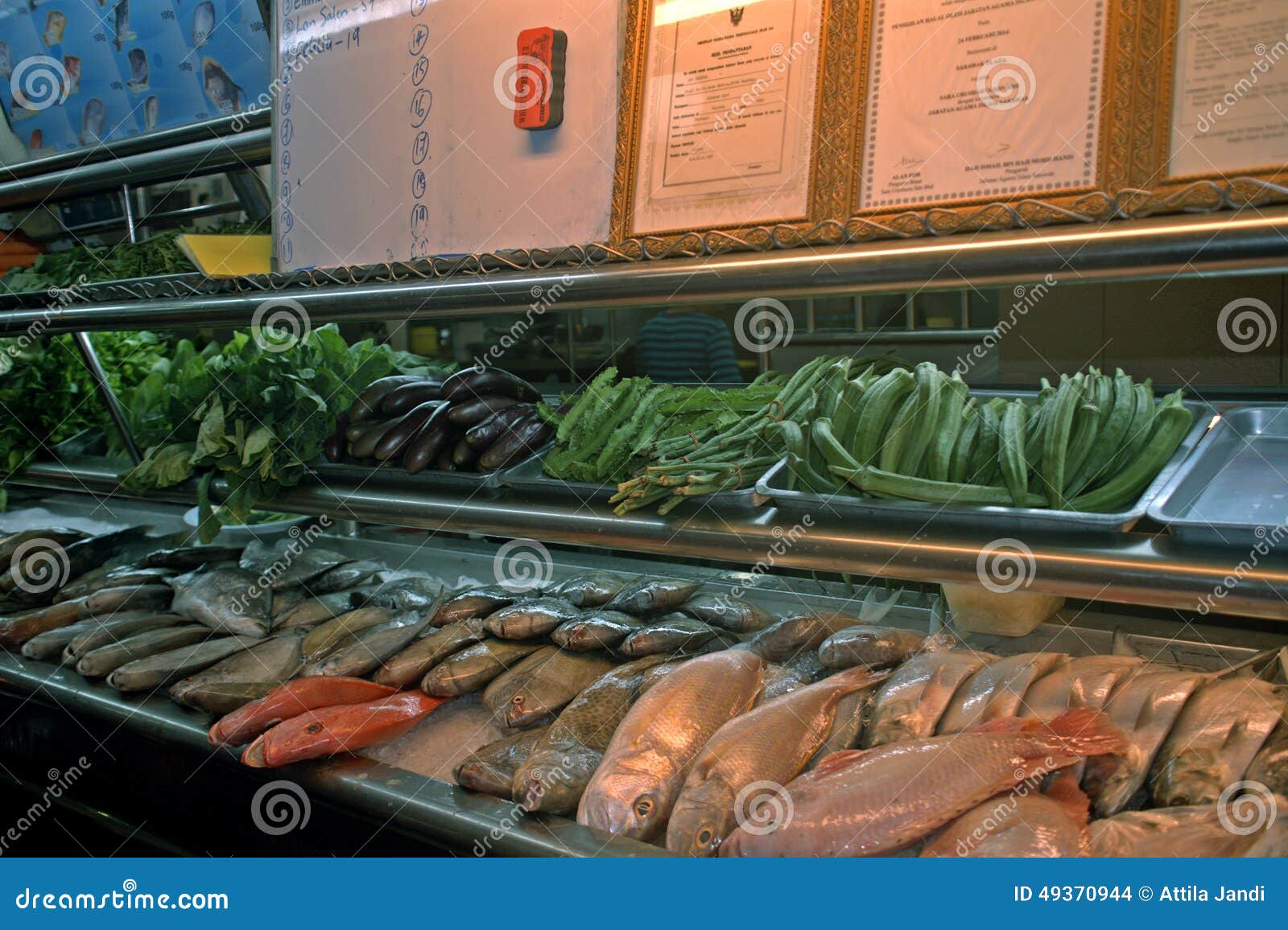 Seafood Restaurant, Kuching, Borneo, Malaysia Editorial Stock Image