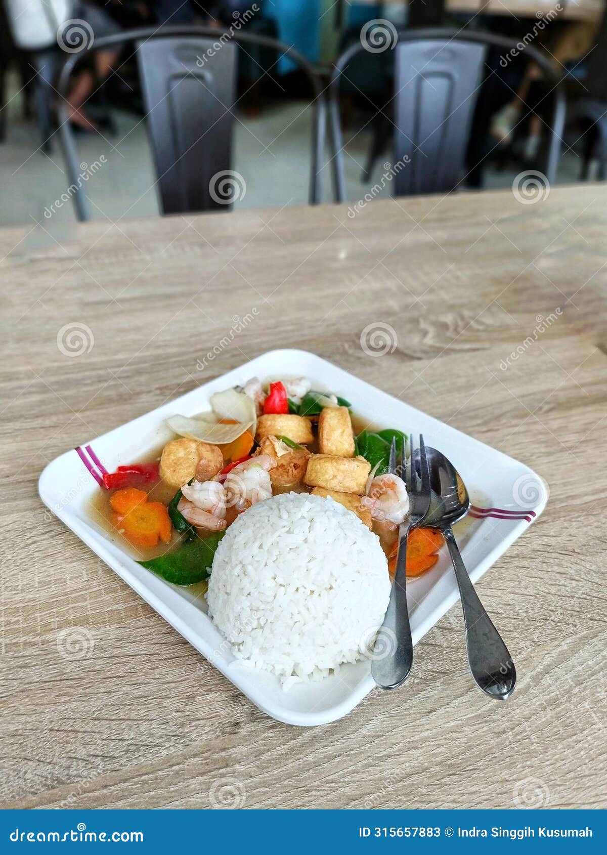 seafood sapo tofu with rice