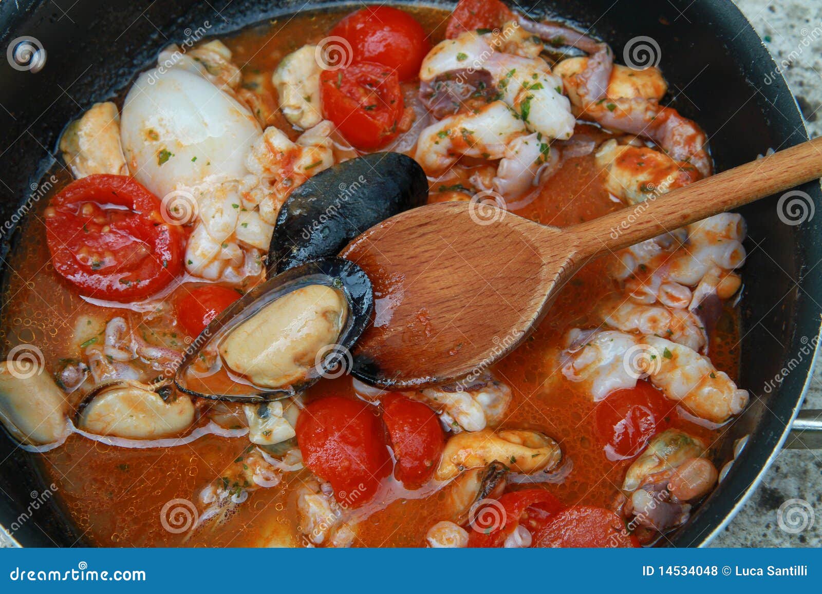 Seafood sauce stock photo. Image of mussels, lunch, ethnic 14534048
