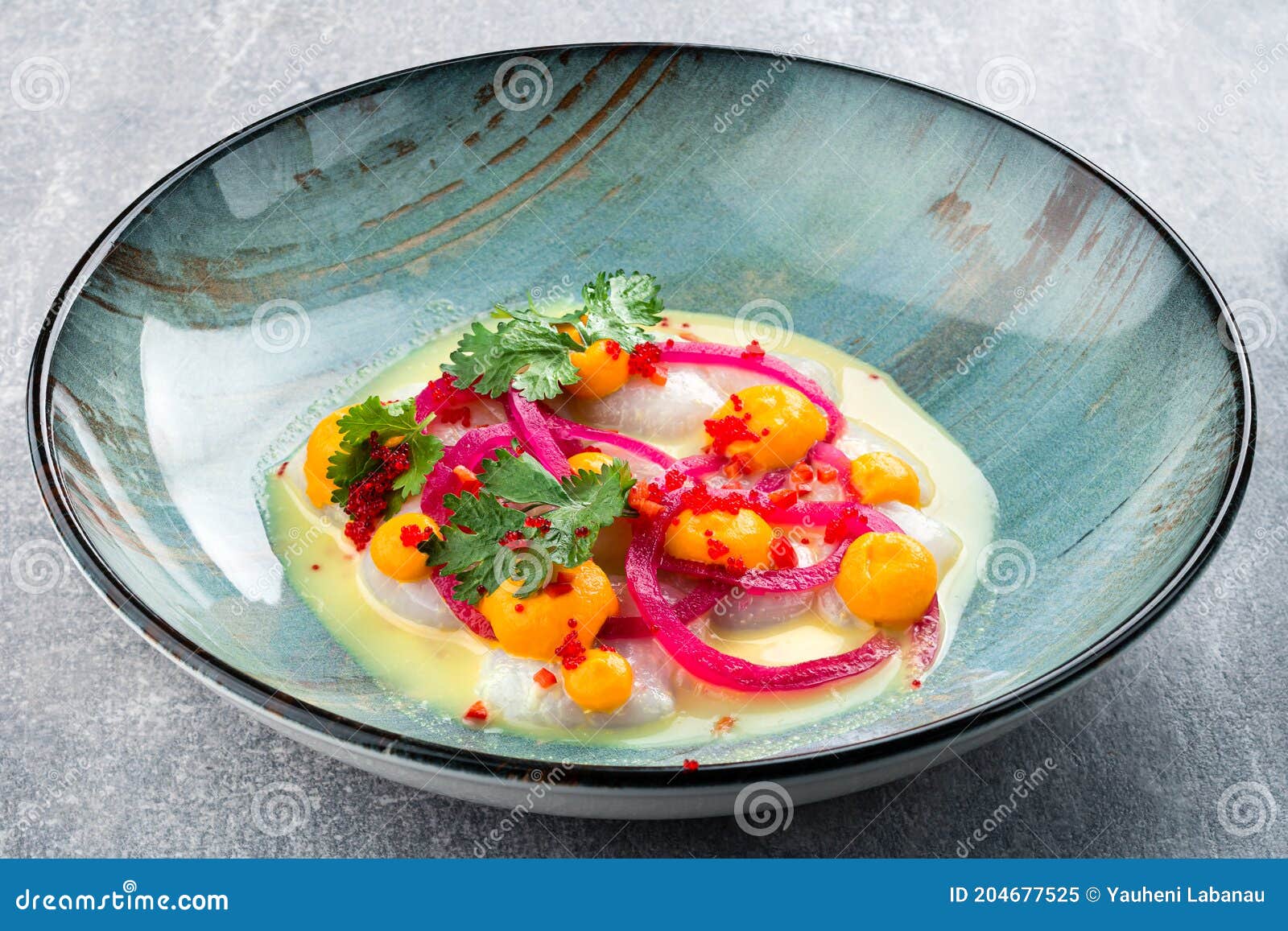 Seafood scallop ceviche stock image. Image of peruvian 204677525