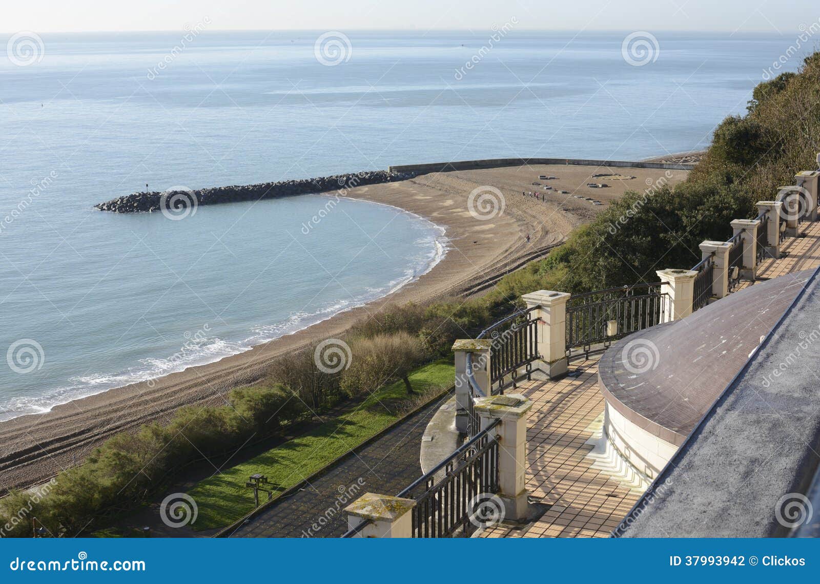 Seafront at Folkestone. Kent. England Stock Photo Image of horizon