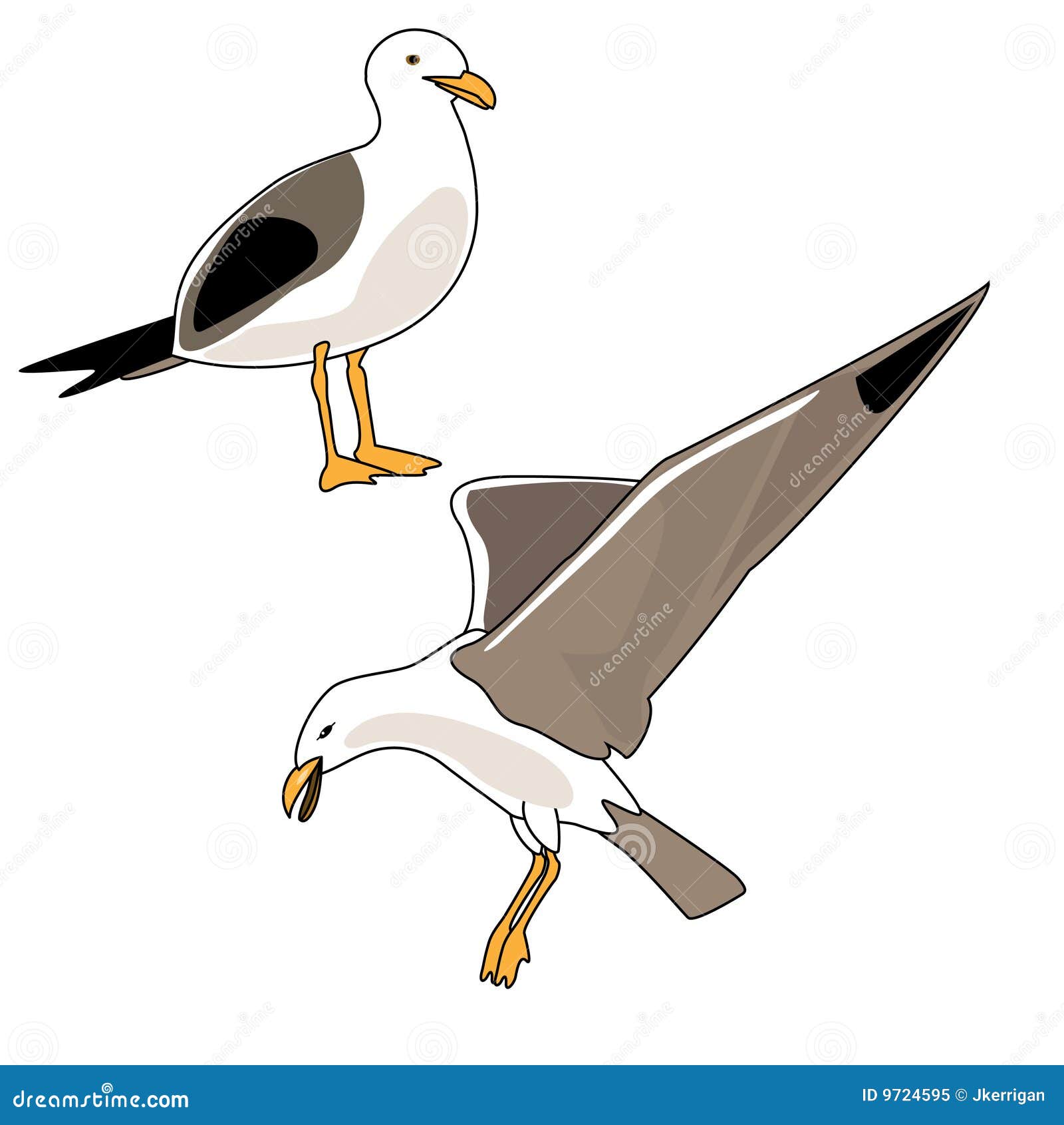 free clip art seagull cartoon - photo #12